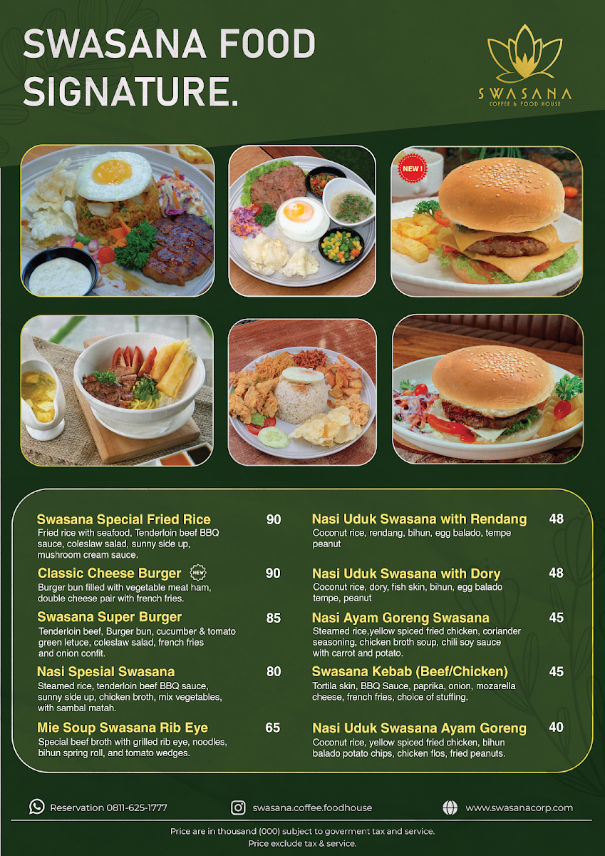 SWASANA COFFEE AND FOOD HOUSE MEDAN Menu - Image 2